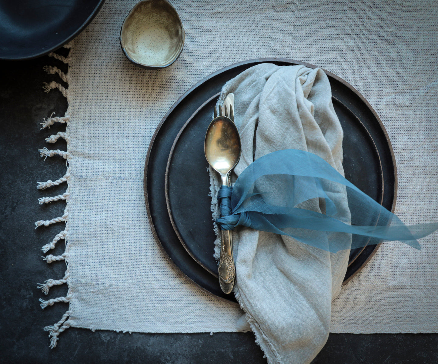 PRICED TO GO!! Set of 6 / Organic Cotton Hand-loomed Placemats/Picnic Mat