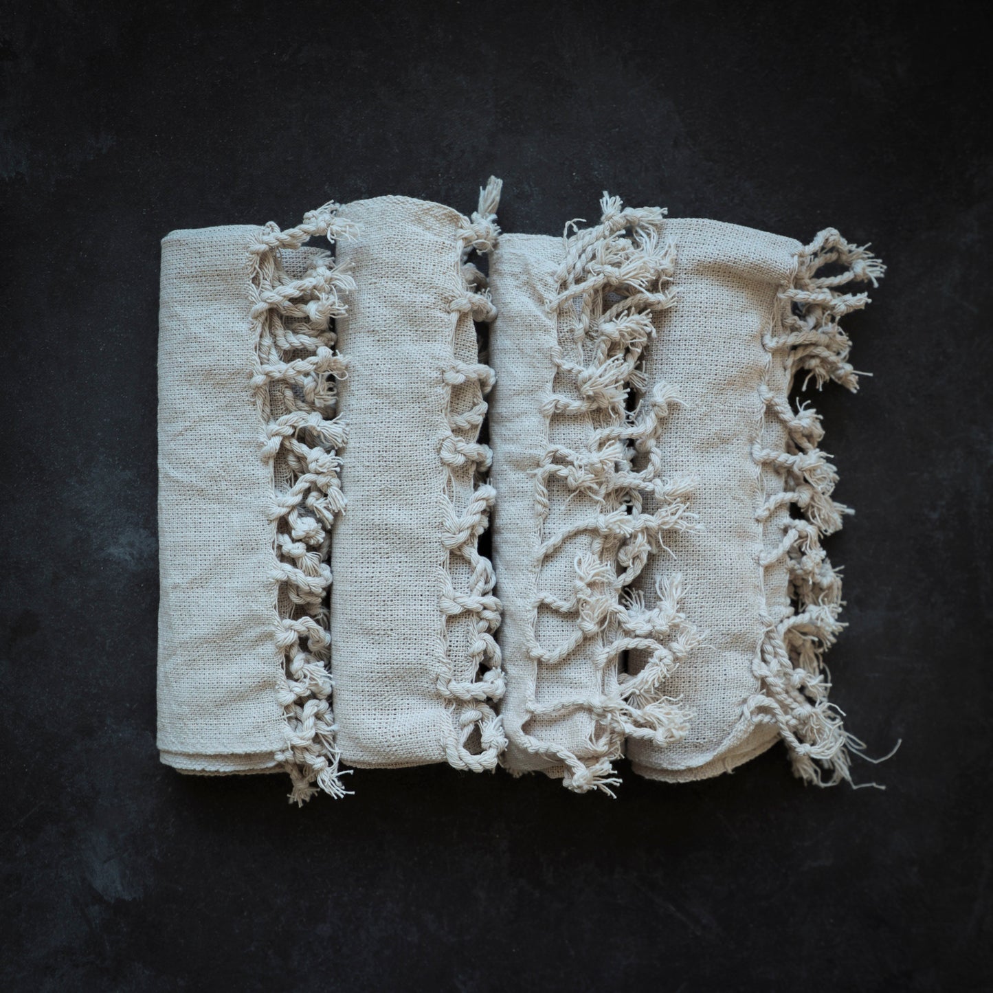 PRICED TO GO!! Set of 6 / Organic Cotton Hand-loomed Placemats/Picnic Mat