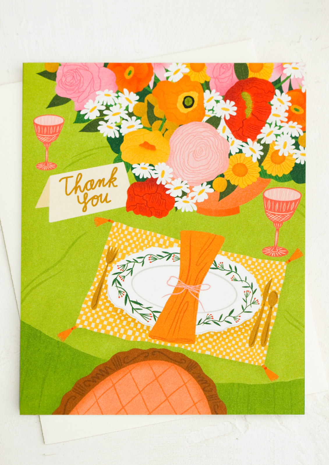 Place Setting Thank You Card