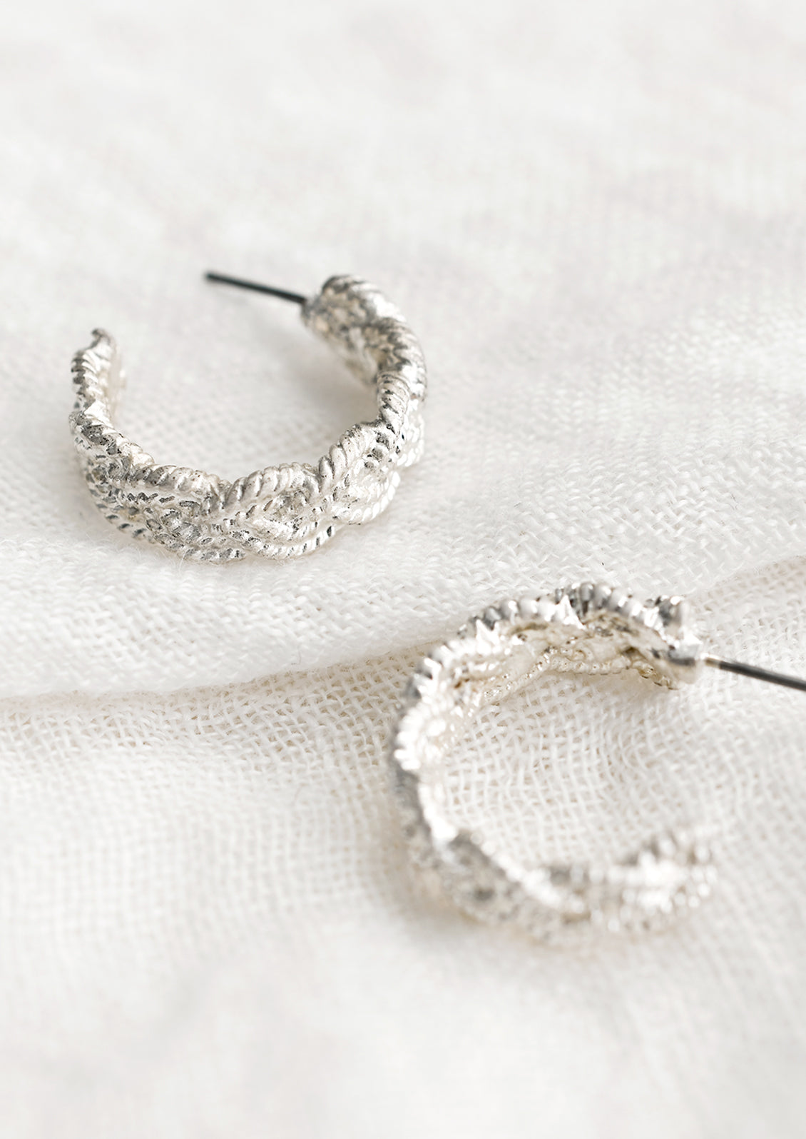 Plaited Hoop Earrings