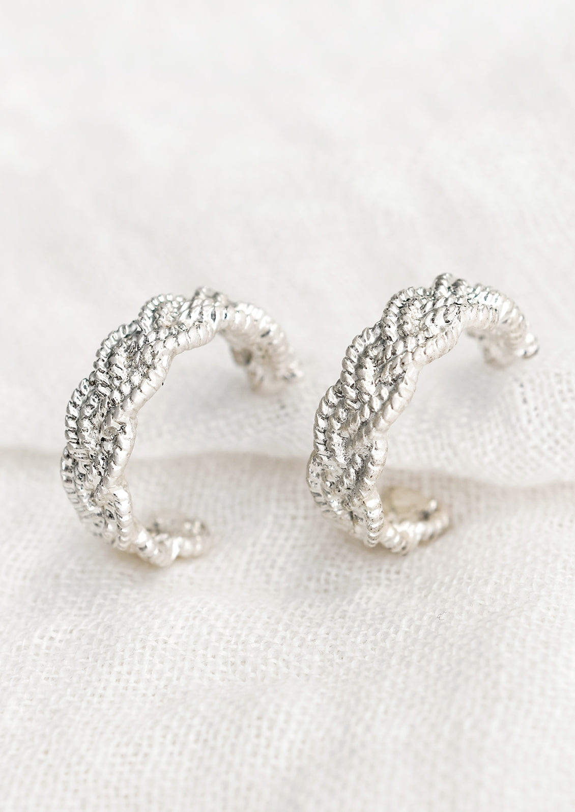 Plaited Hoop Earrings