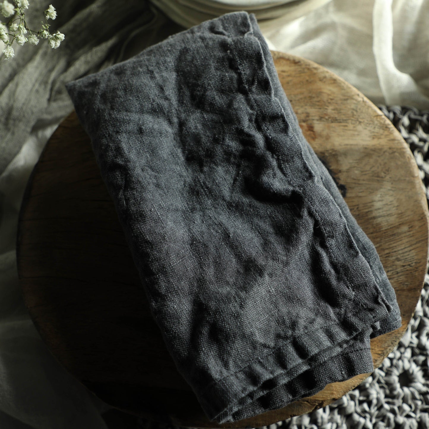 Hand-Loomed Linen Napkin Set of 4