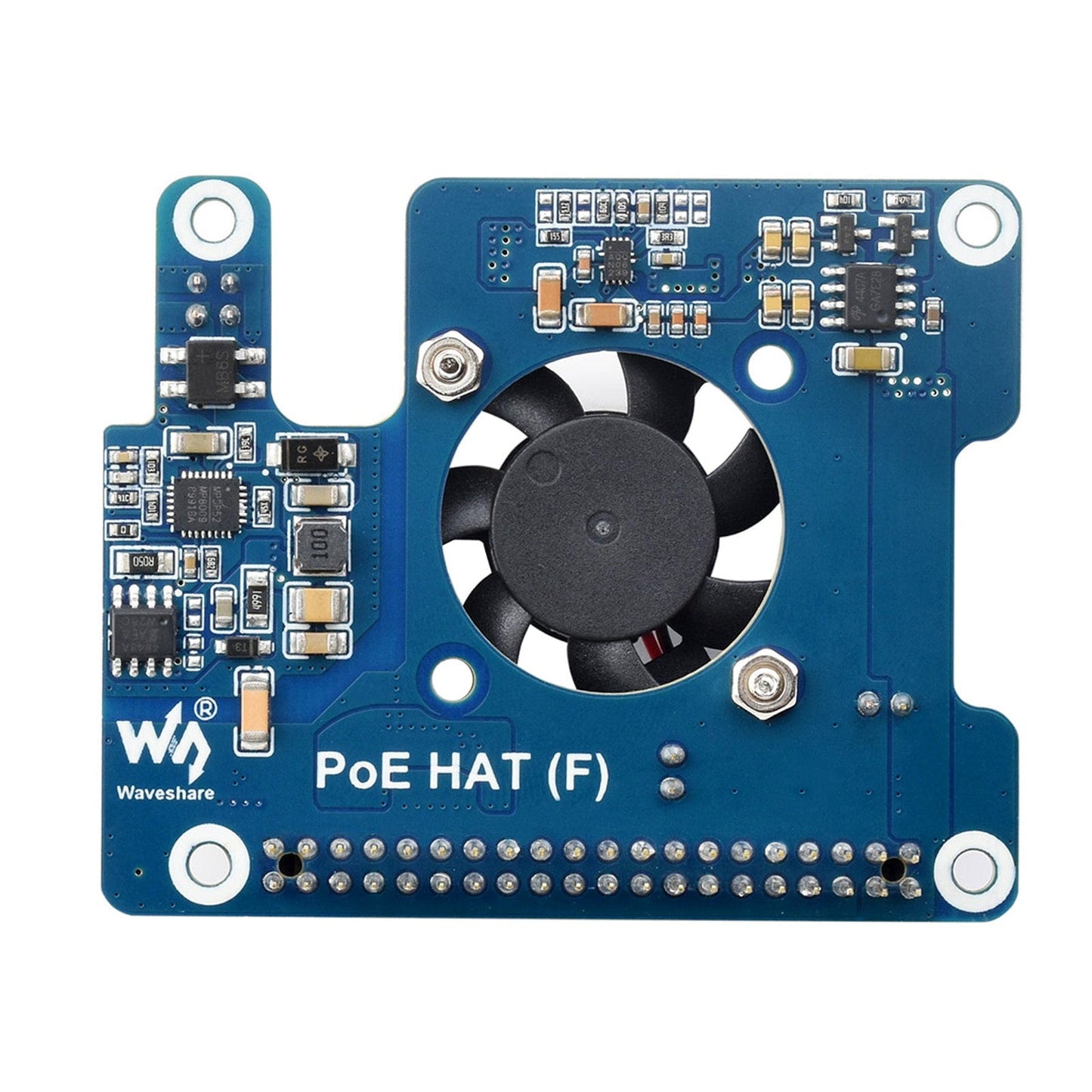 Power Over Ethernet HAT (F) for Raspberry Pi 5 (5V/12V outputs)