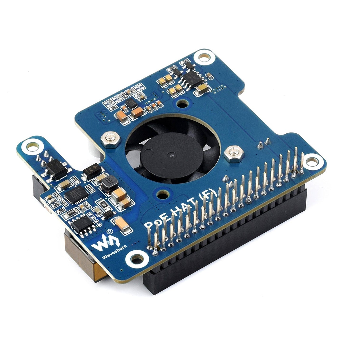 Power Over Ethernet HAT (F) for Raspberry Pi 5 (5V/12V outputs)