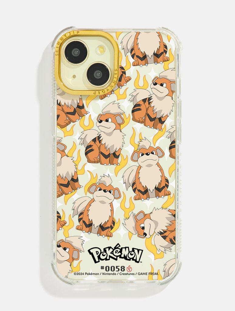 Pokemon #0058 Growlithe Shock iPhone Case