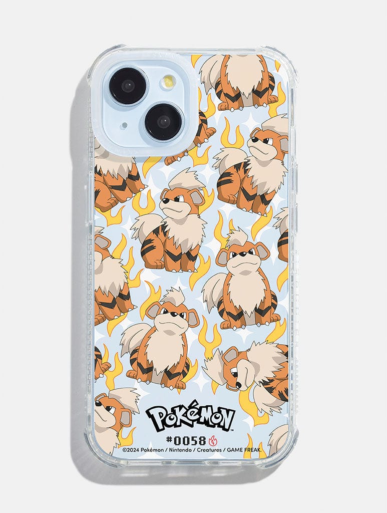 Pokemon #0058 Growlithe Shock iPhone Case