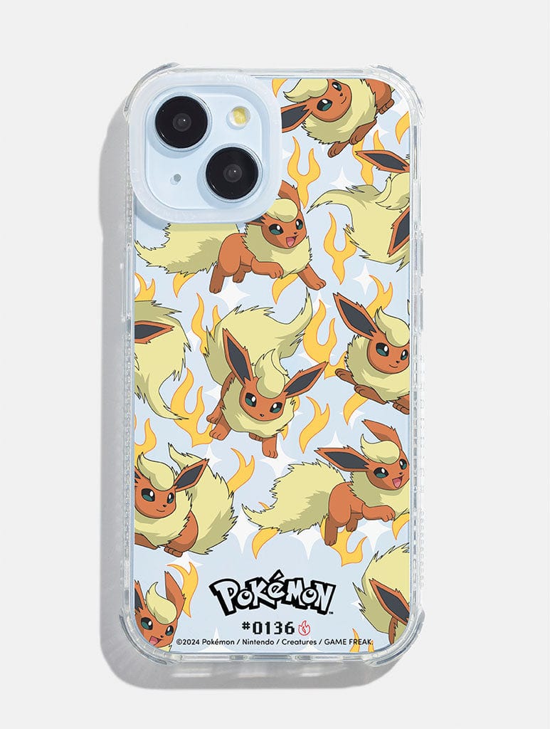 Pokemon #0136 Flareon Shock iPhone Case
