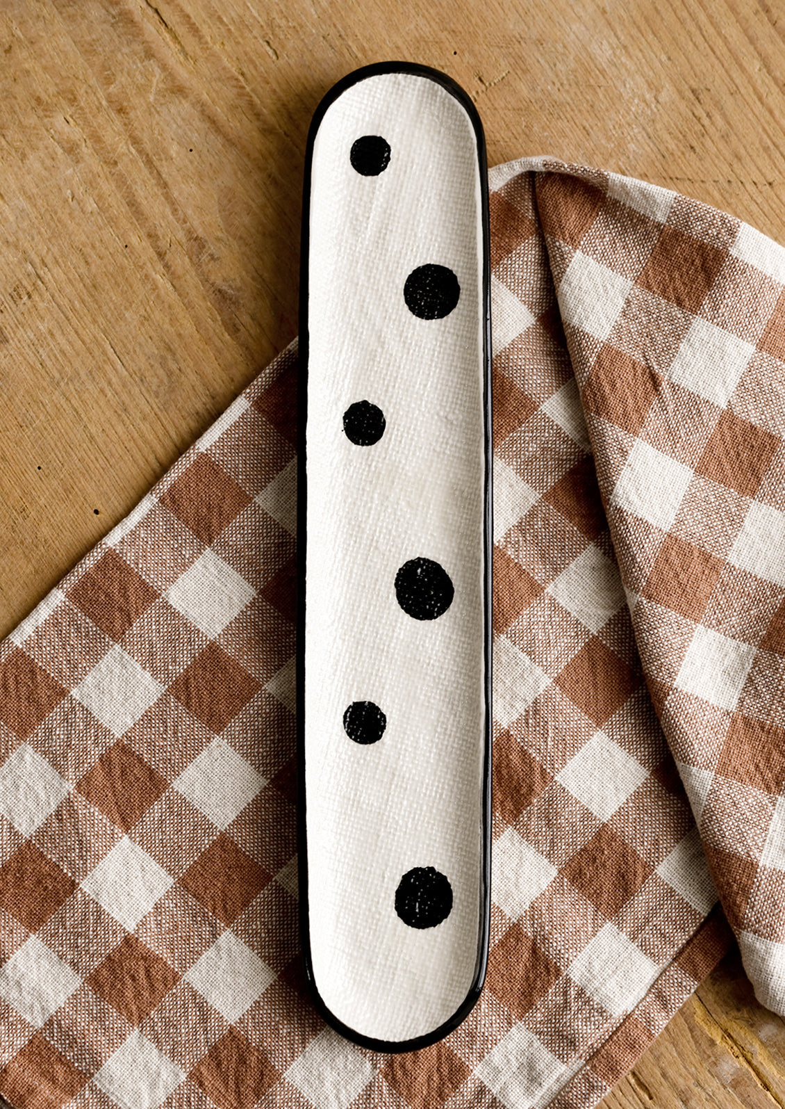 Polka Dot Ceramic Tapas Tray