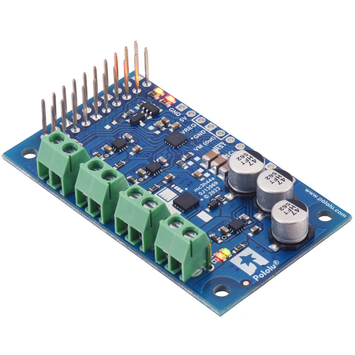 Pololu Motoron M3H550 Triple Motor Controller for Raspberry Pi