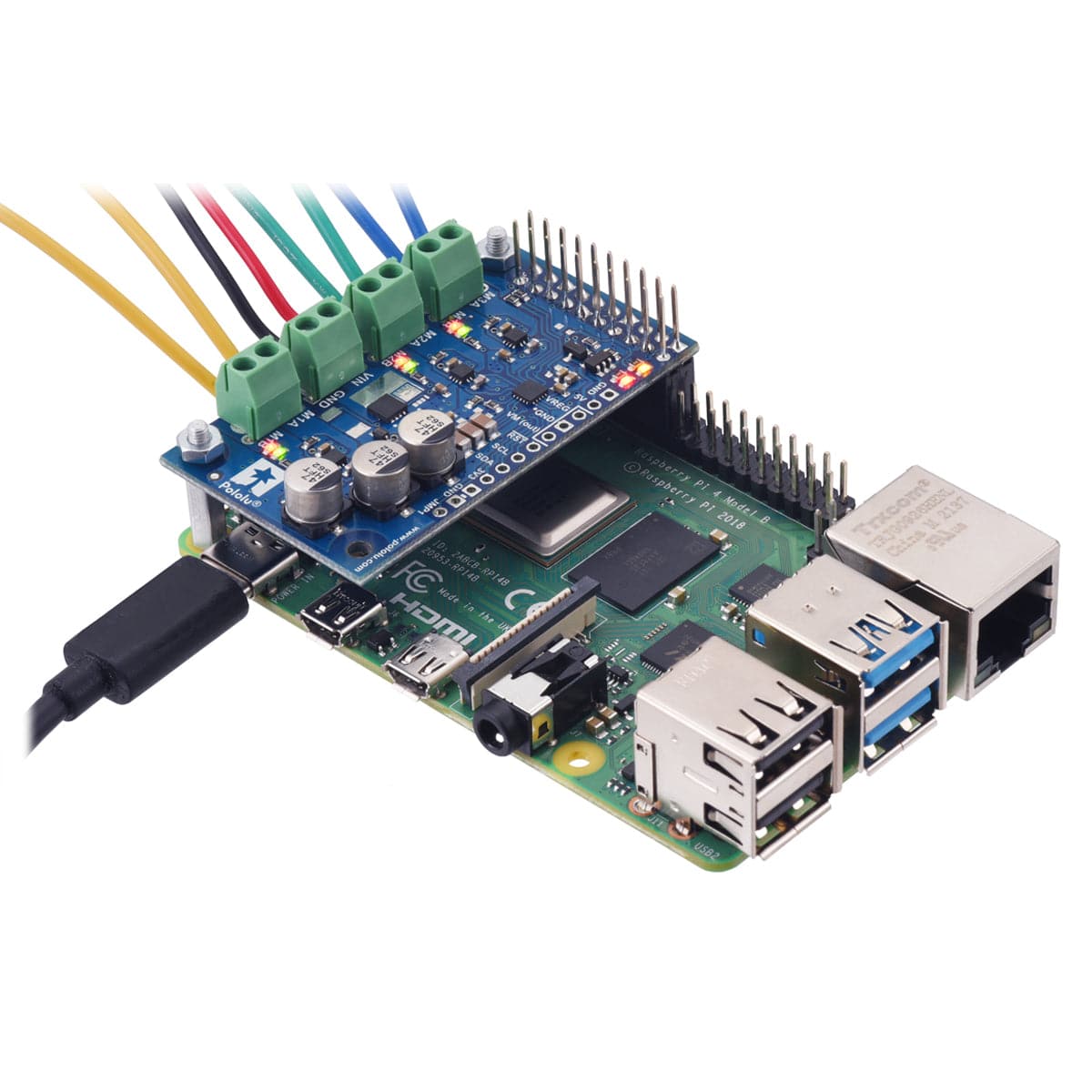 Pololu Motoron M3H550 Triple Motor Controller for Raspberry Pi