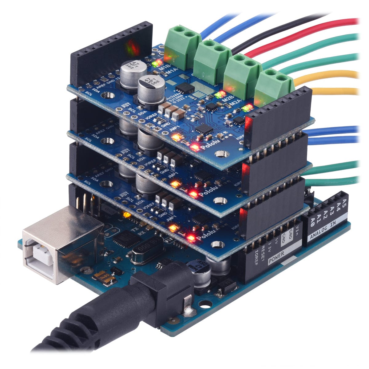 Pololu Motoron M3S550 Triple Motor Controller Shield for Arduino