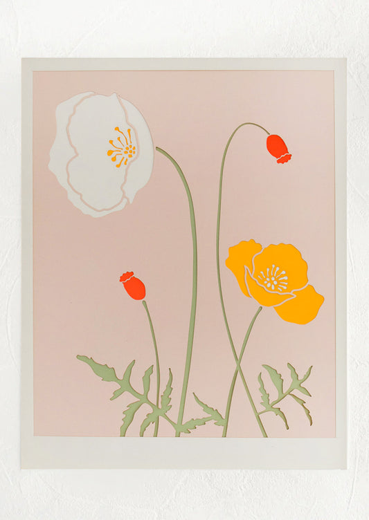 Icelandic Poppy Lasercut Artwork