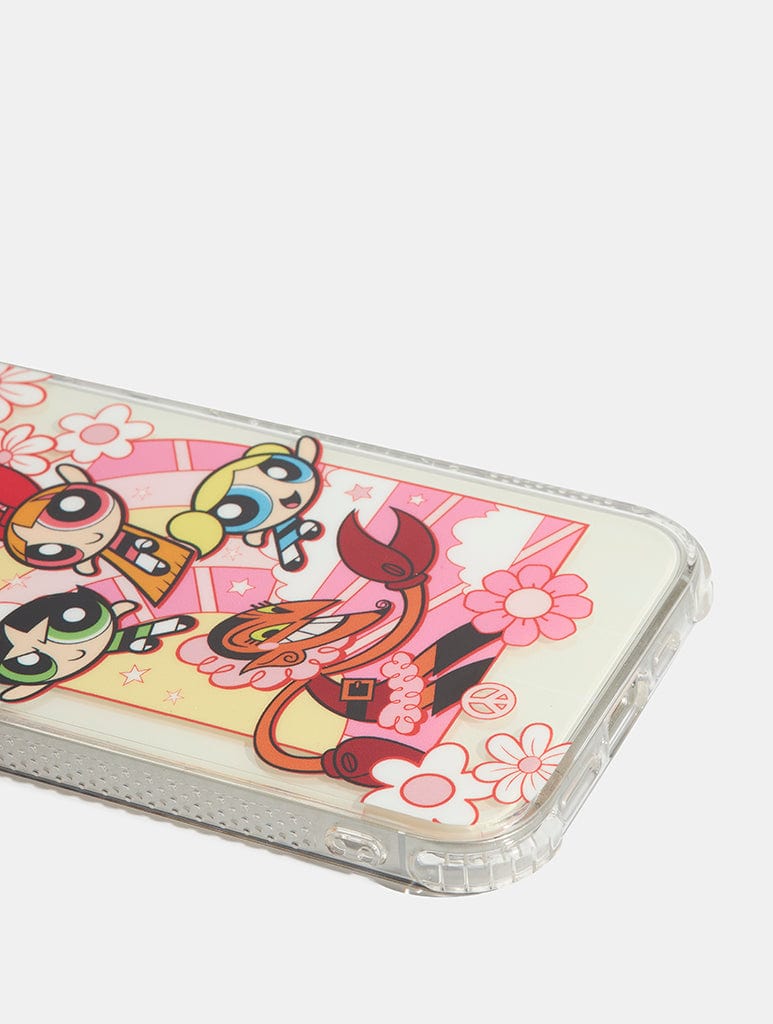 Powerpuff Girls Pink Floral Shock iPhone Case