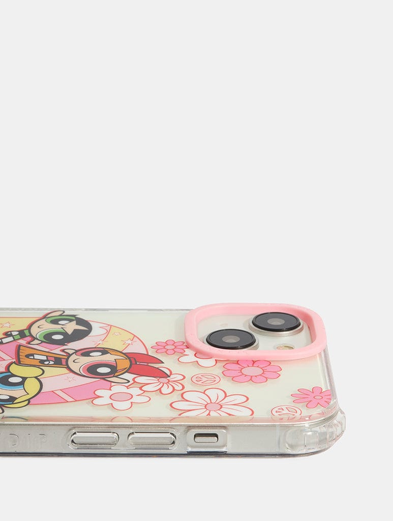 Powerpuff Girls Pink Floral Shock iPhone Case