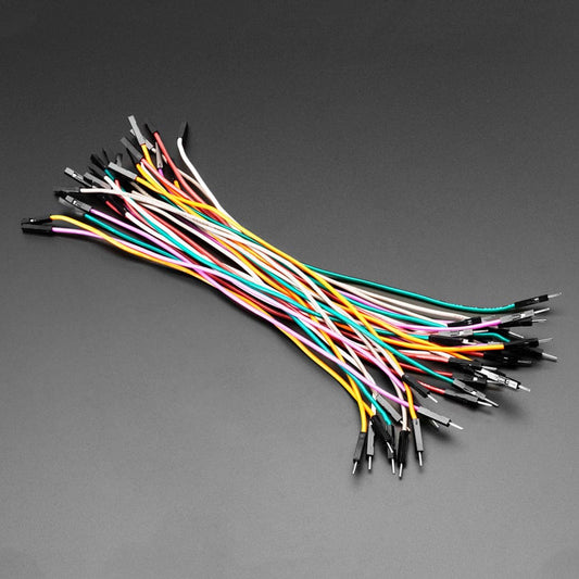 Premium Colourful Silicone Extension Jumper Wires - 200mm x 30 pc - Multi-Coloured