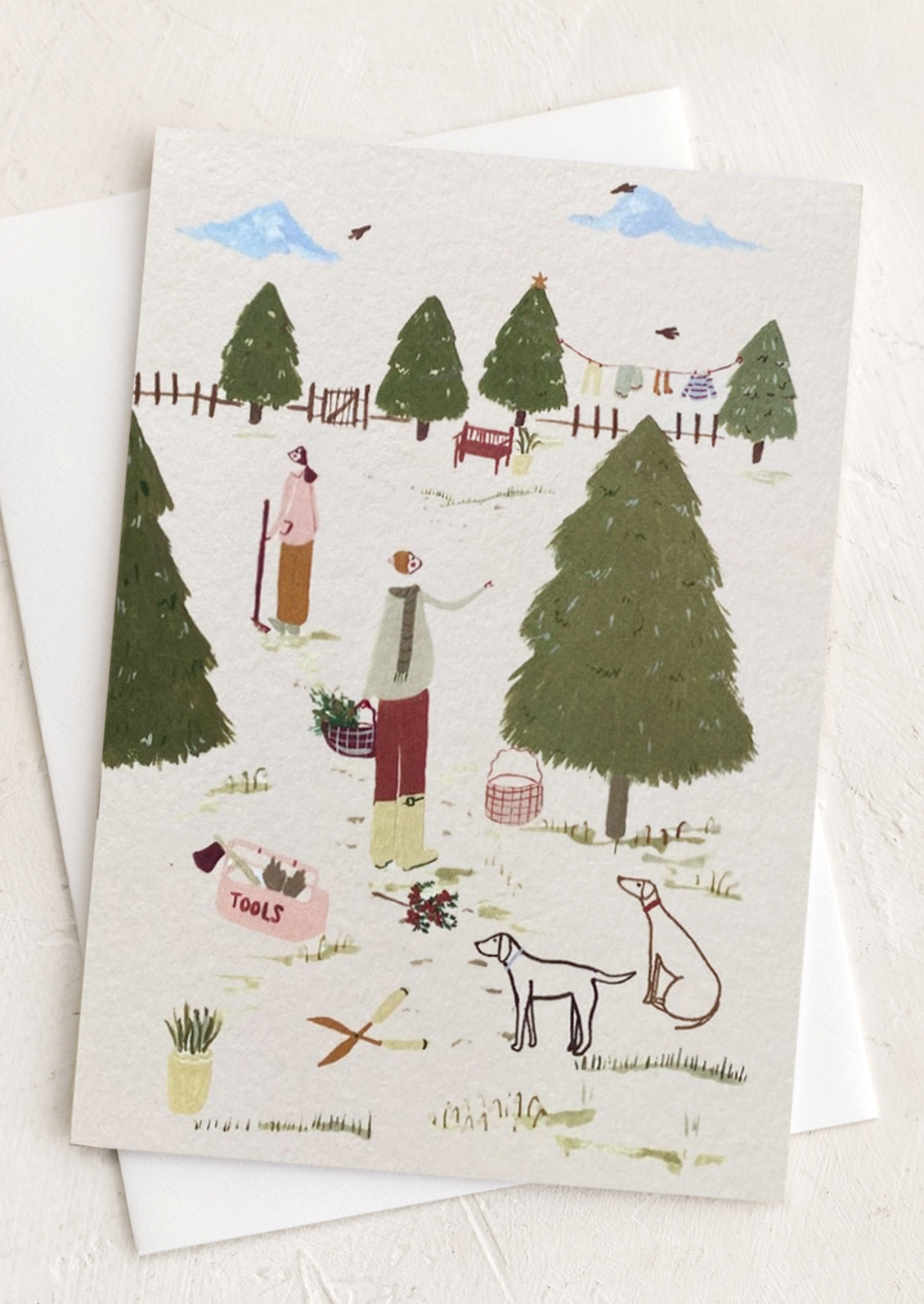 Preparing For The Frost Blank Card
