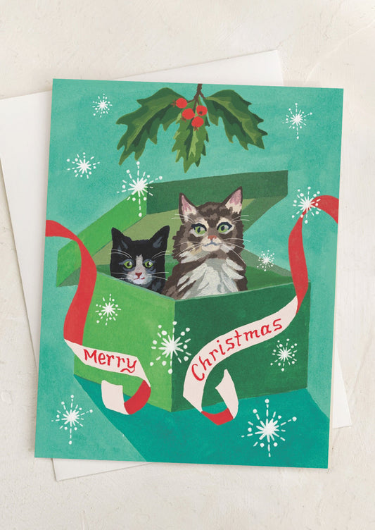 Present Cats Christmas Card