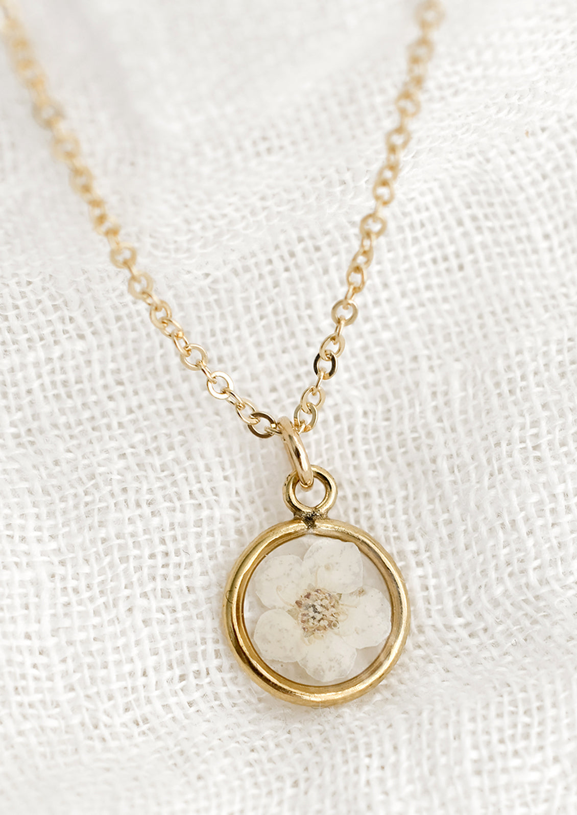 Framed Floral Necklace