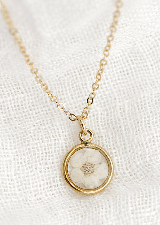 Framed Floral Necklace