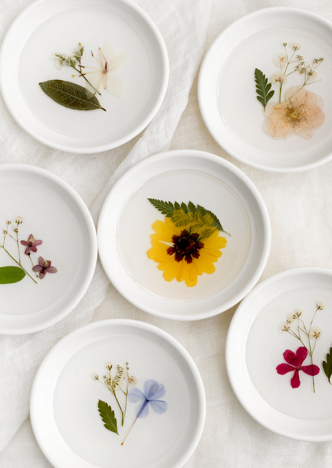 Pressed Flower Ring Dish