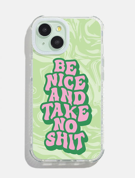 Printed Weird x Skinnydip Be Nice Shock iPhone Case