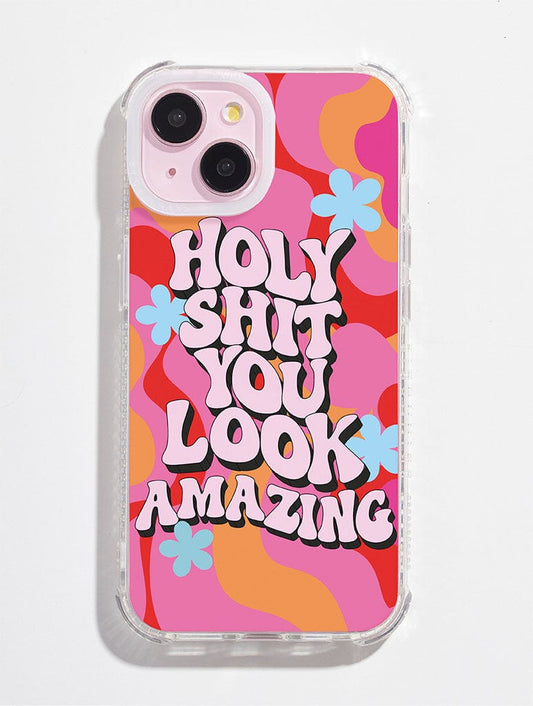 Printed Weird x Skinnydip Holy Shit Shock iPhone Case