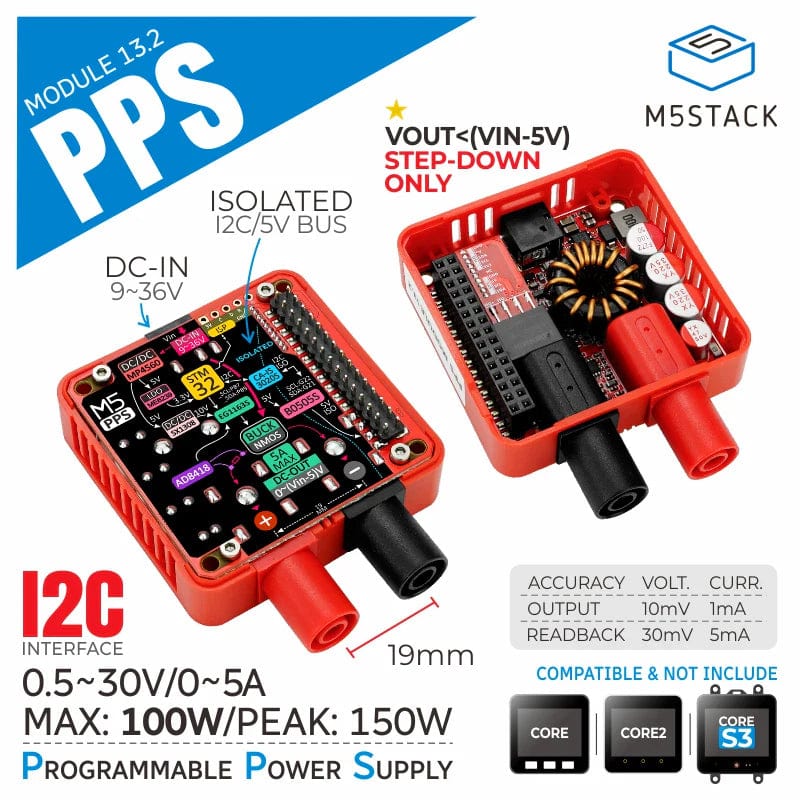 M5Stack Programmable Power Supply Module 13.2