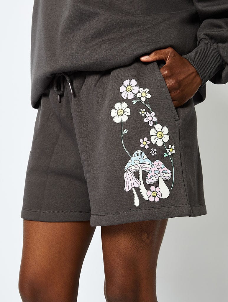 Protect Your Peace Acid Wash Jogger Shorts