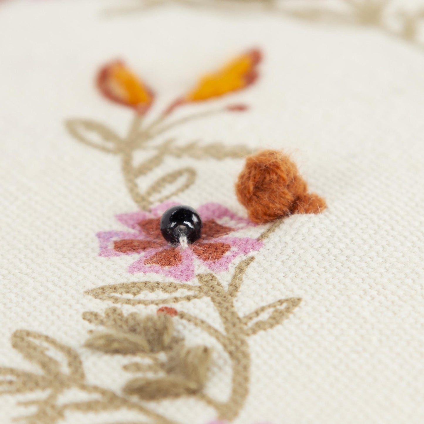Floral Pumpkin Lumbar Pillow