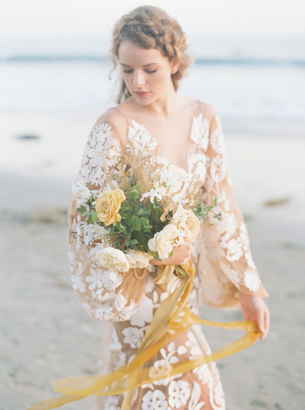 Ochre {Gossamer} Silk Ribbon