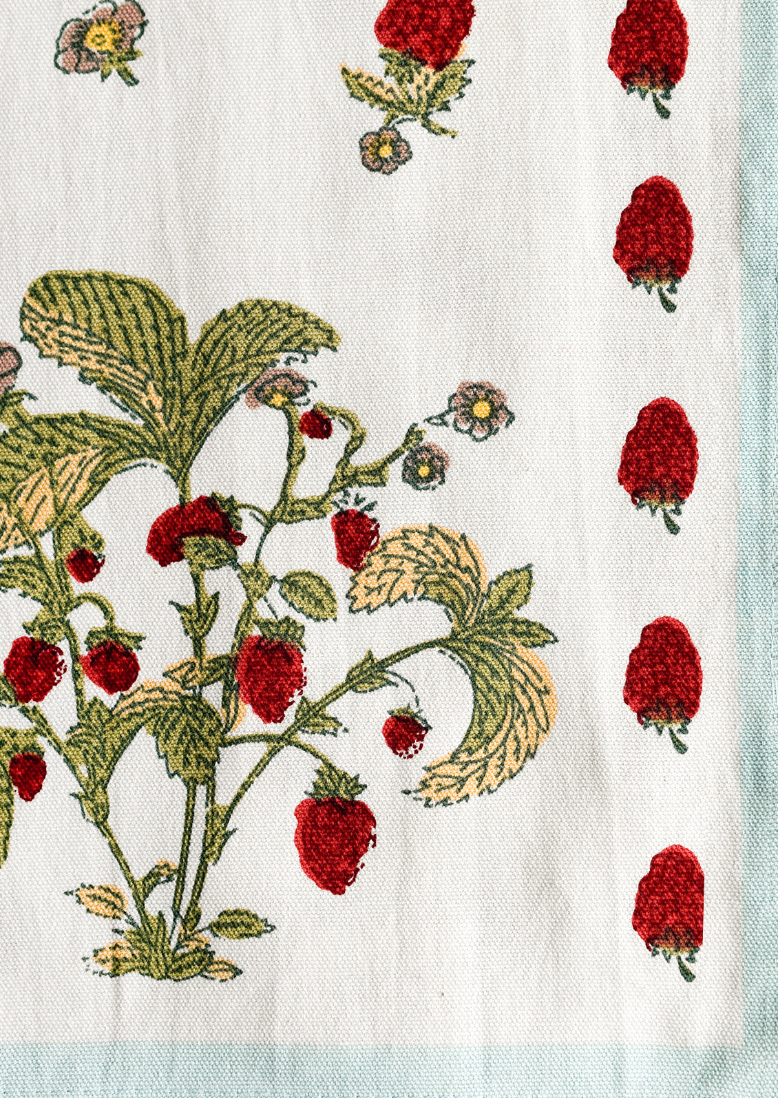 Raspberry Print Tea Towel