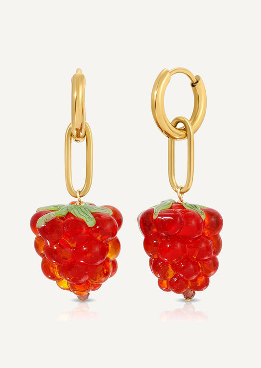 Wild Raspberry Earrings