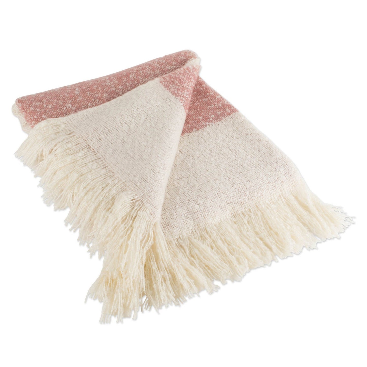 Red Rugby Stripe Acrylic Throw
