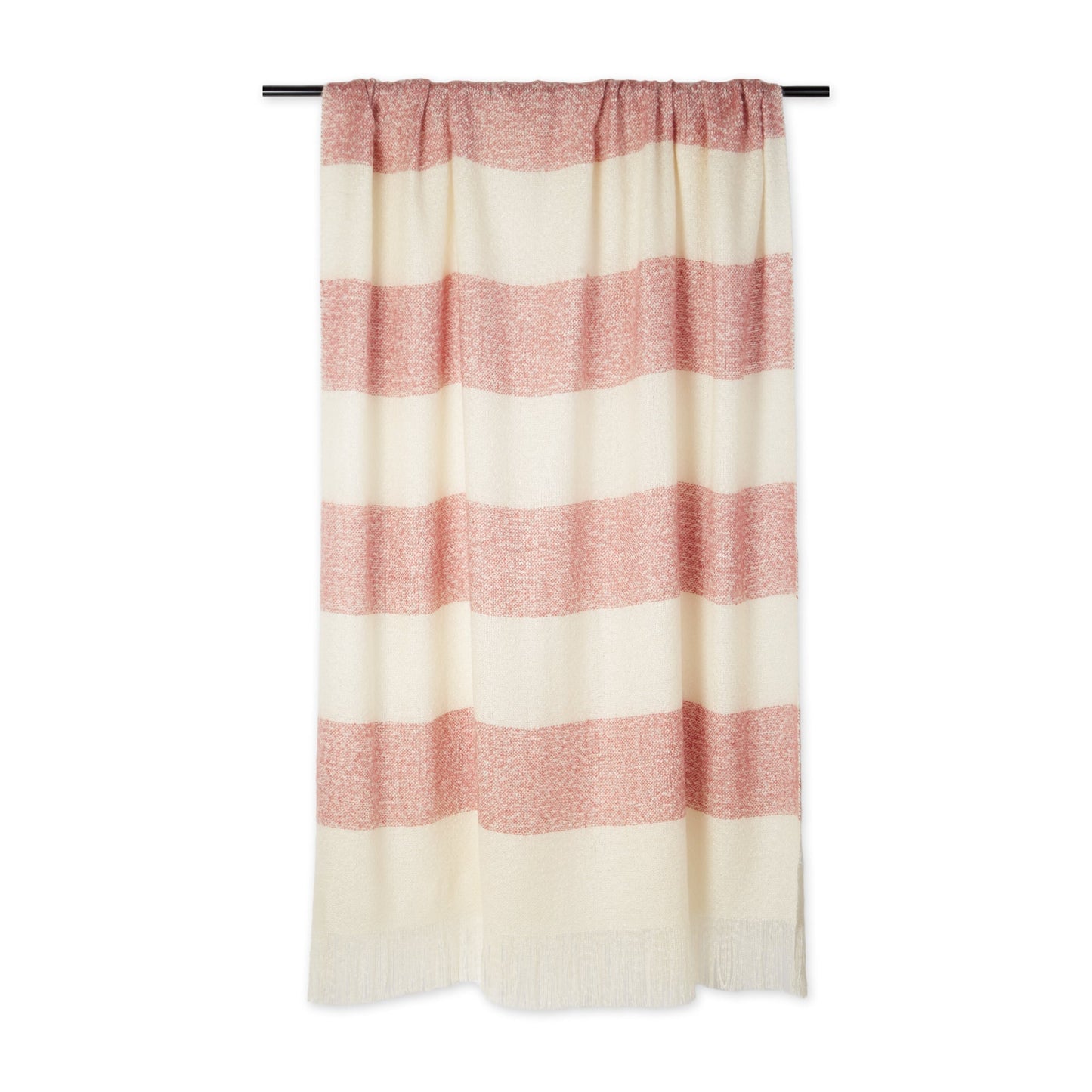 Red Rugby Stripe Acrylic Throw