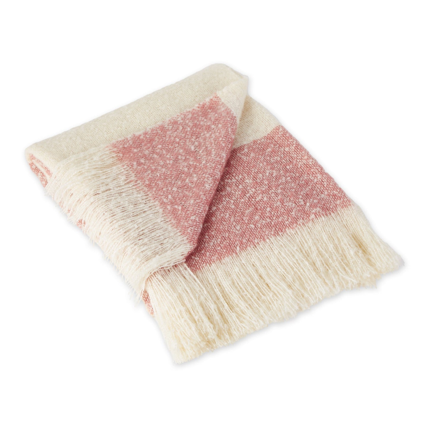 Red Rugby Stripe Acrylic Throw