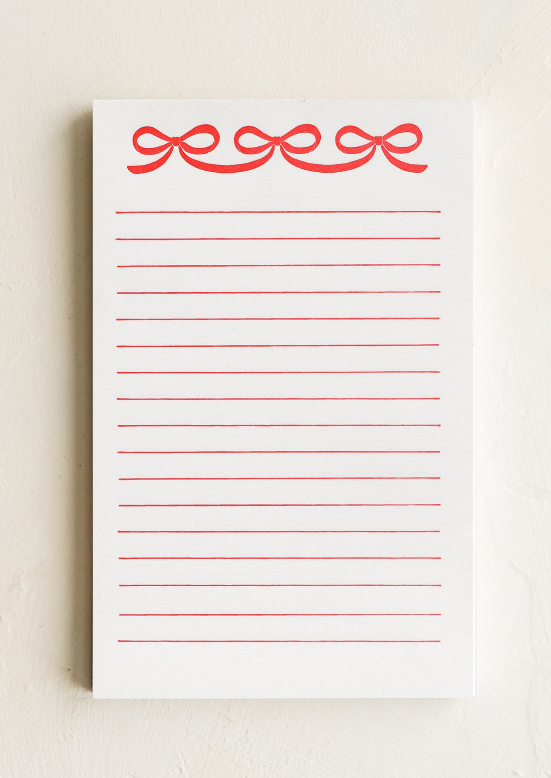 Red Bows Notepad