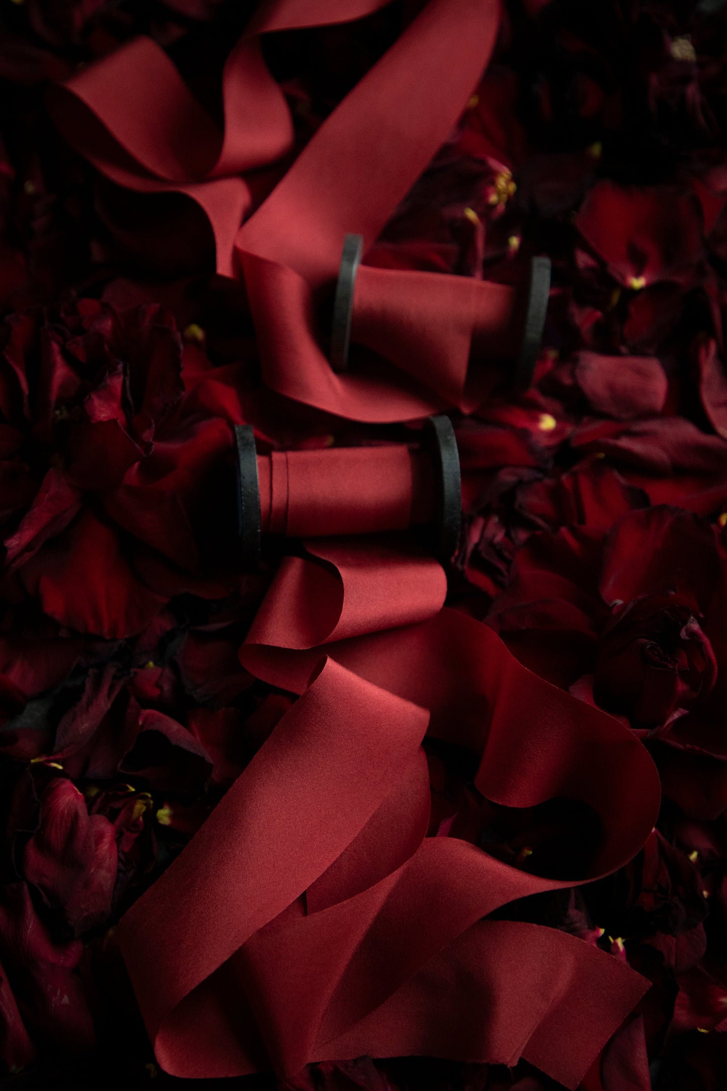 Holiday Red Silk Ribbon *read full description