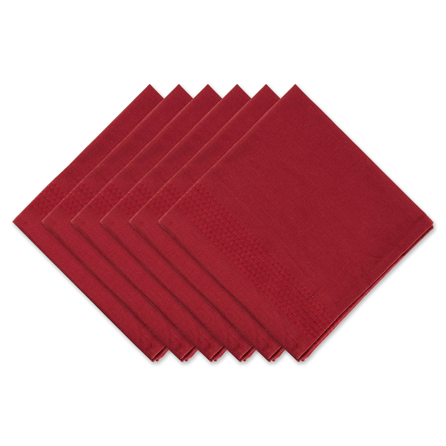 Redwood Harvest Dobby Stripe Napkins, Set Of 6