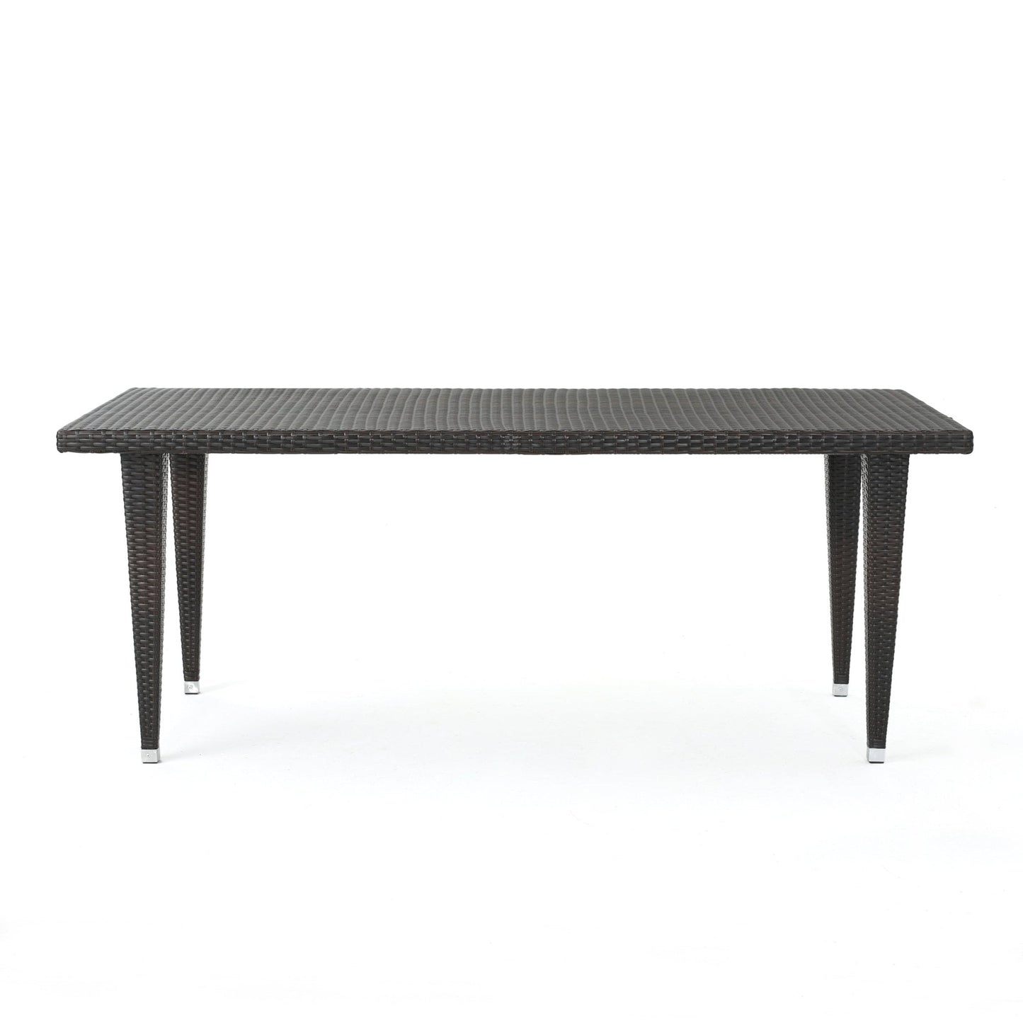Reflect 33x75 Inch Outdoor Dining Table with Rattan Cover