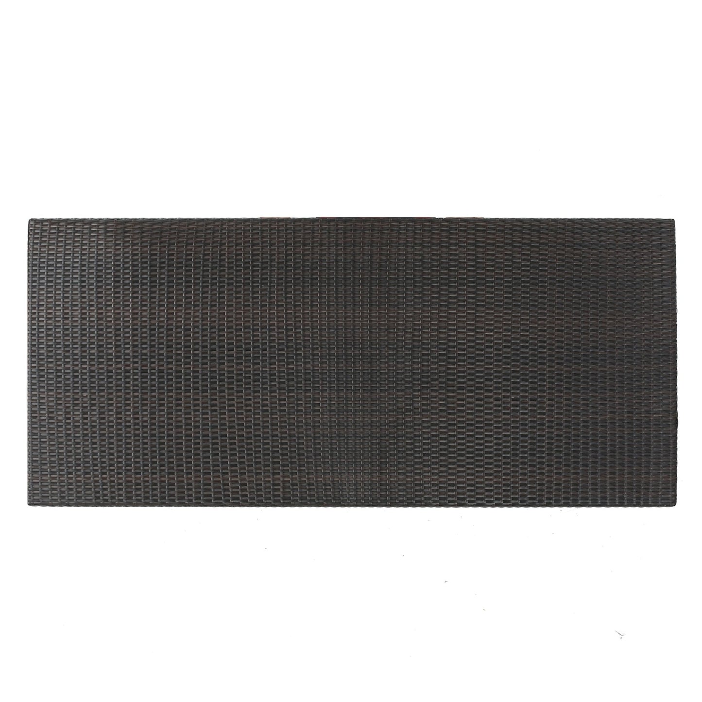 Reflect 33x75 Inch Outdoor Dining Table with Rattan Cover