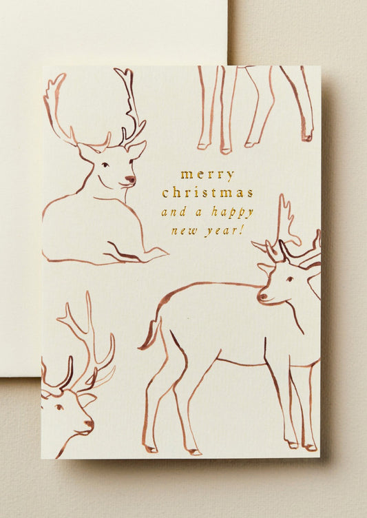 Reindeer Christmas Card