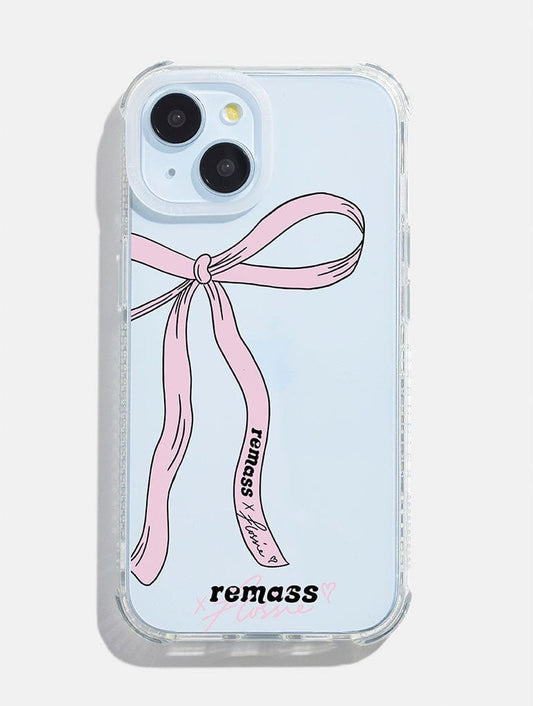 Remass x Flossie Pink Bow Shock iPhone Case