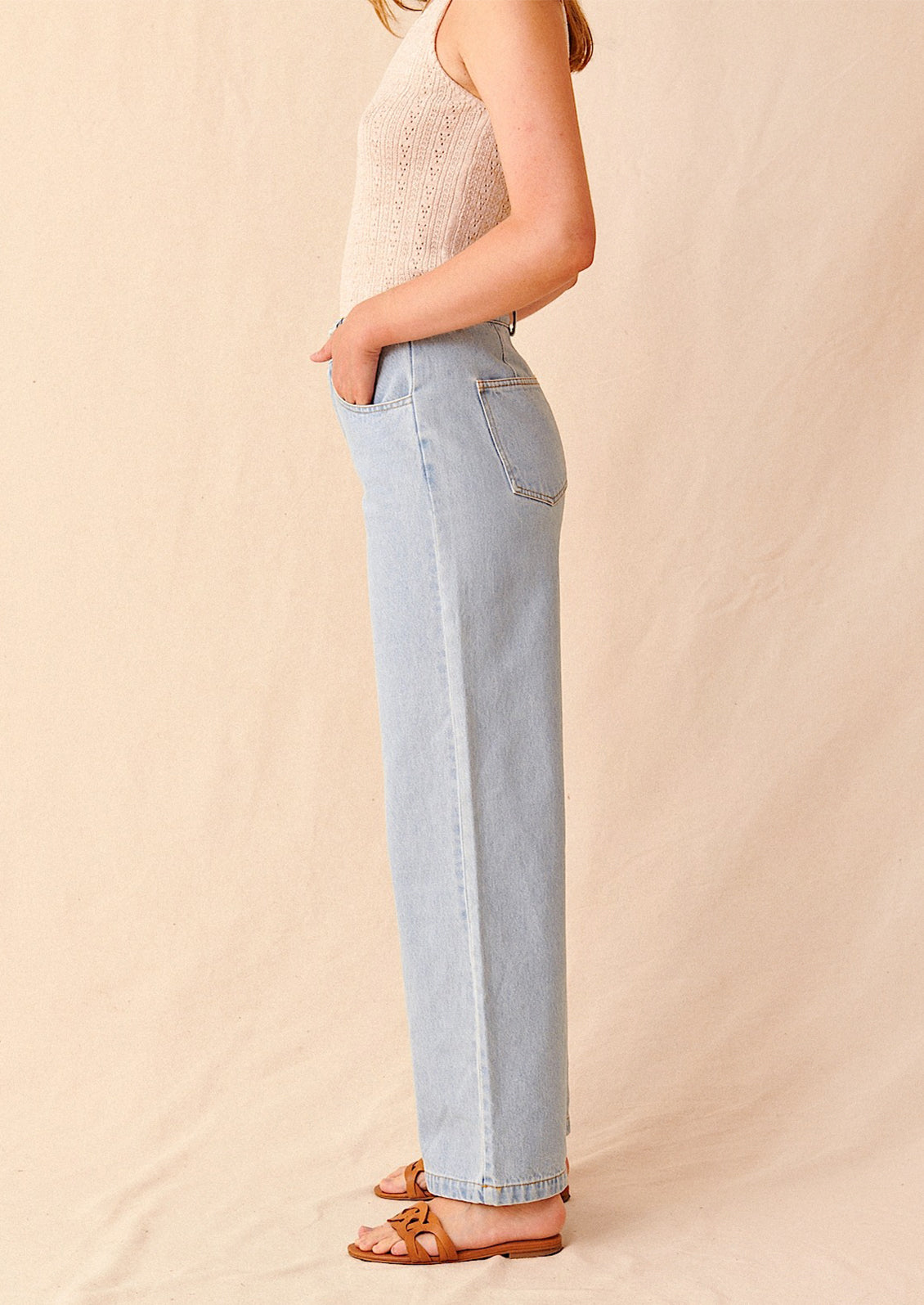 Remy Pants in Light Wash Denim