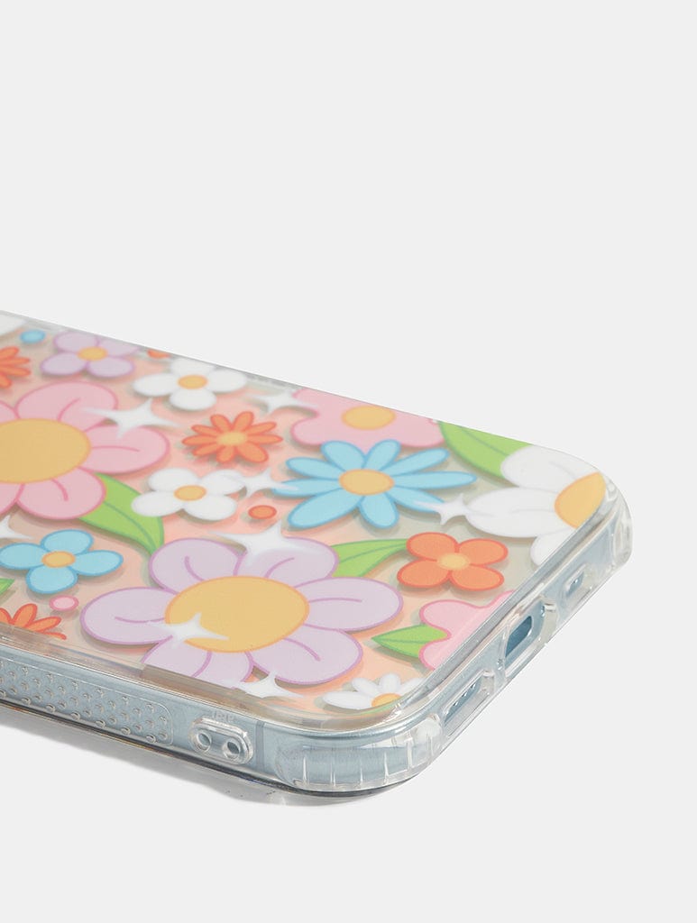 Retro Holo Flower Shock iPhone Case