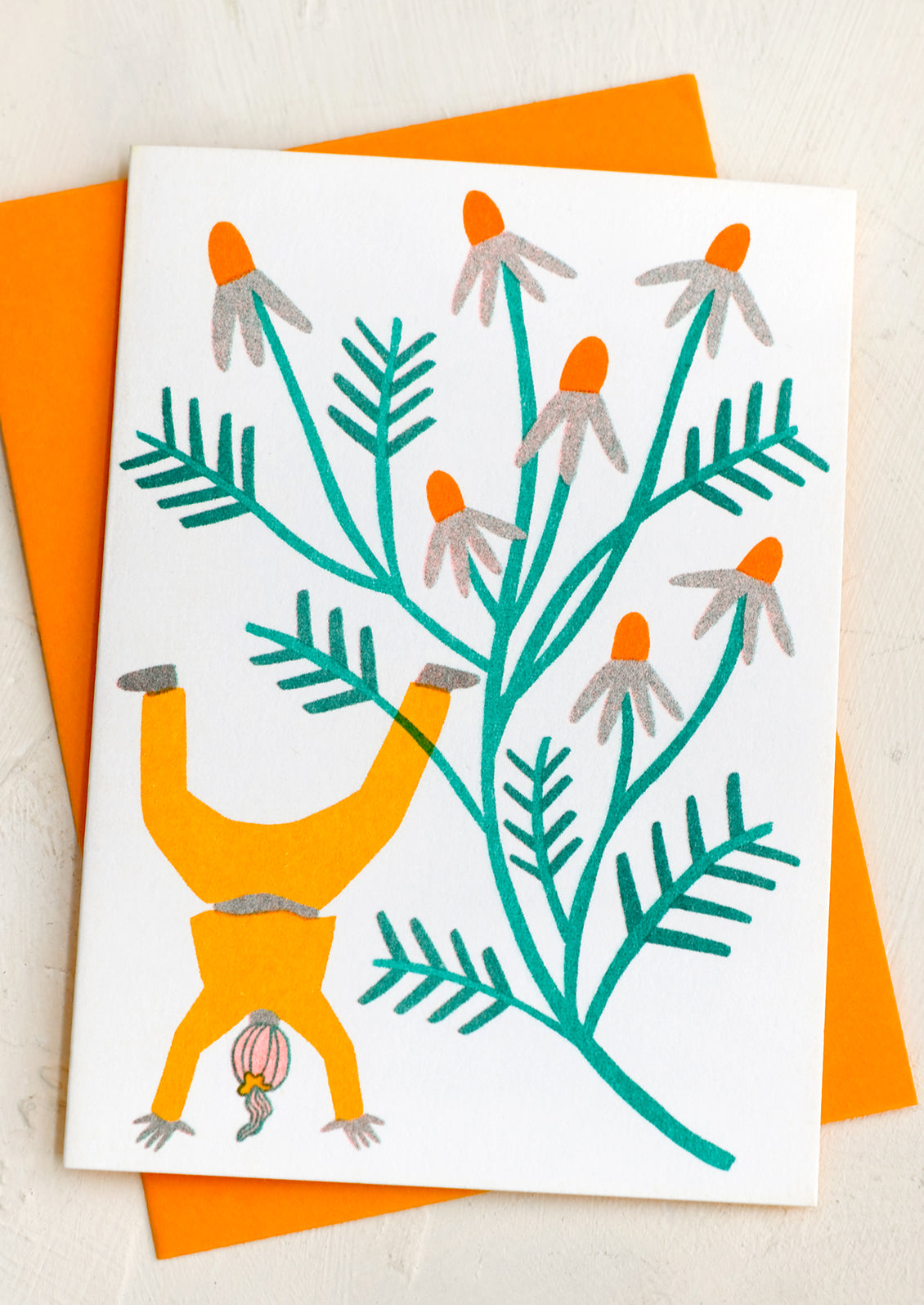 Flower Girl Risograph Card