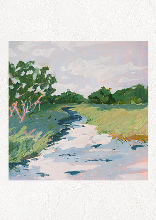 Along The Riverbank Print