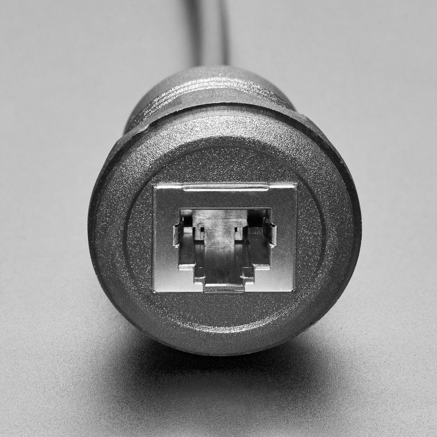 RJ-12 or RJ-11 Telephone Round Panel Mount Extension Cable