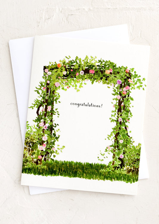 Rose Arbor Congratulations Card