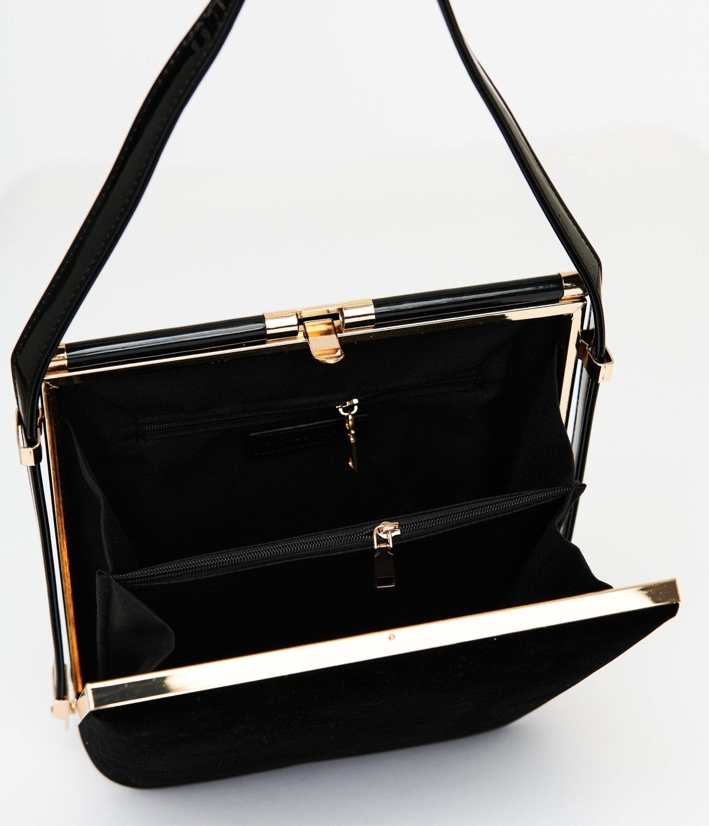 Royal Monk 1950s Black Velvet Felicia Handbag