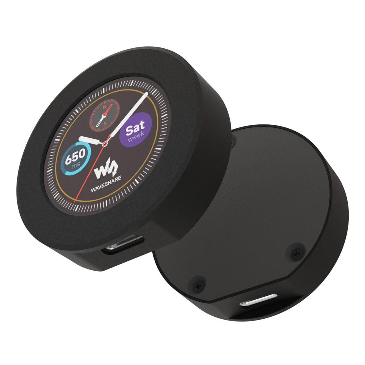 RP2040 MCU Board with 1.28" Round IPS LCD Display
